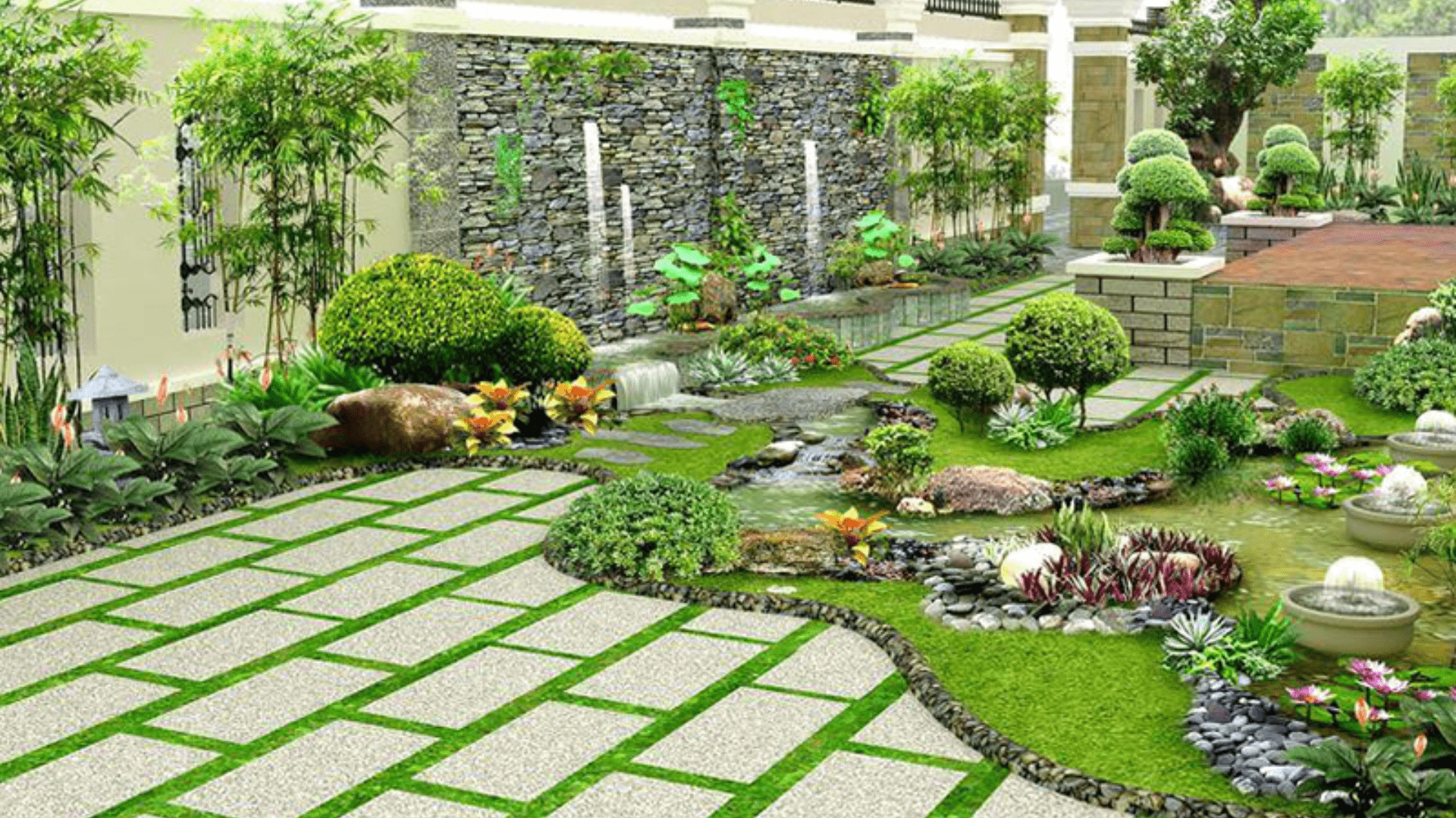 Sửa nhà miền Trung - Đơn vị cung cấp dịch vụ thi công sân vườn Đà Nẵng