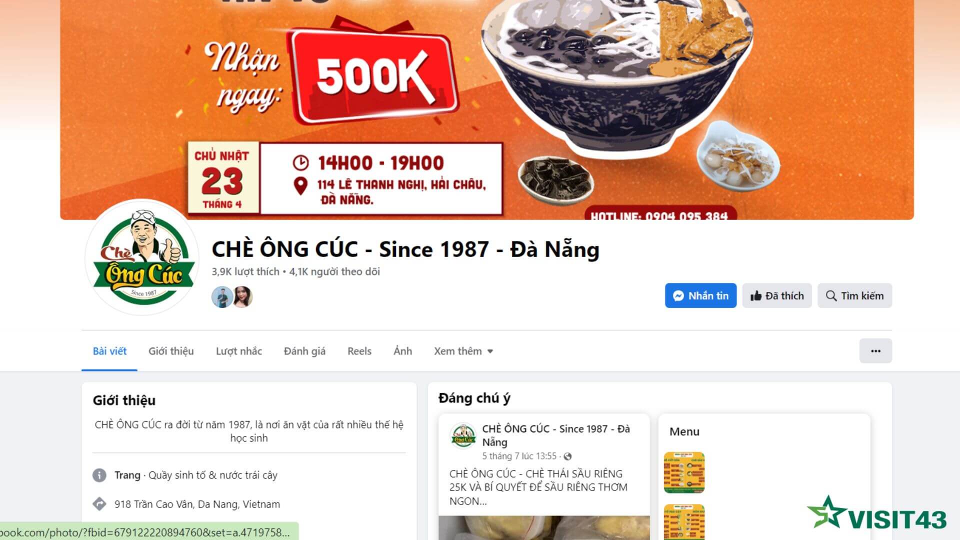 Chè Ông Cúc trứ danh